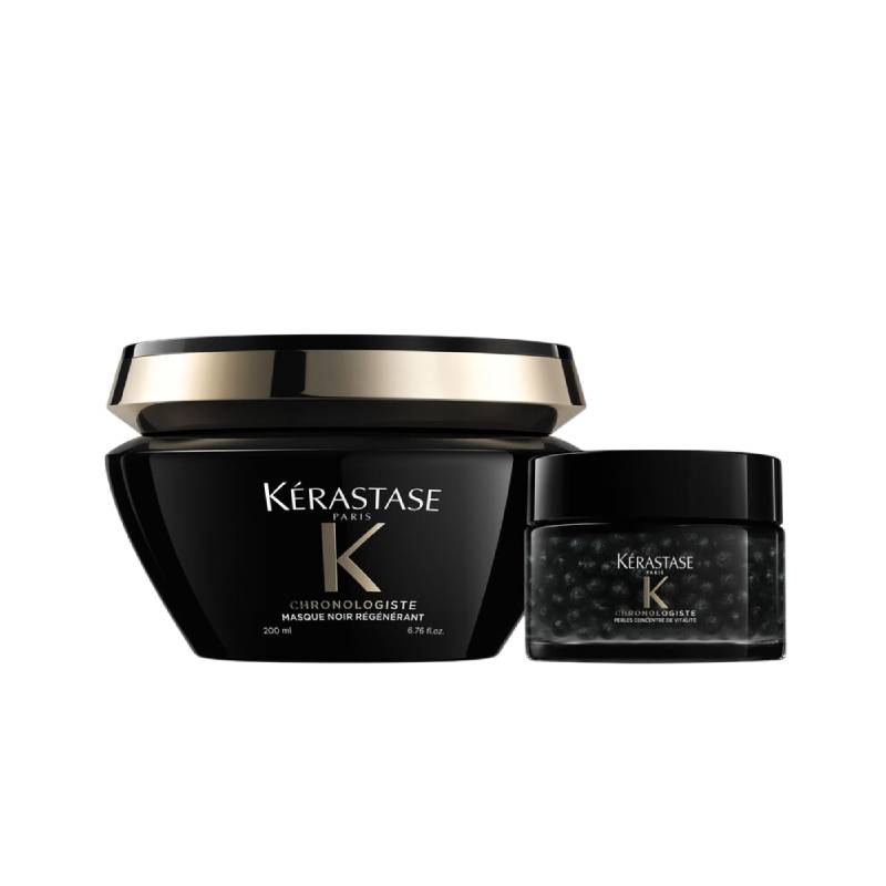 KERASTASE Chronologiste Rituel Noir Régénérant Set (Revitalizing Black Mask 200ml + Vital Concentrate Pearls 50ml)