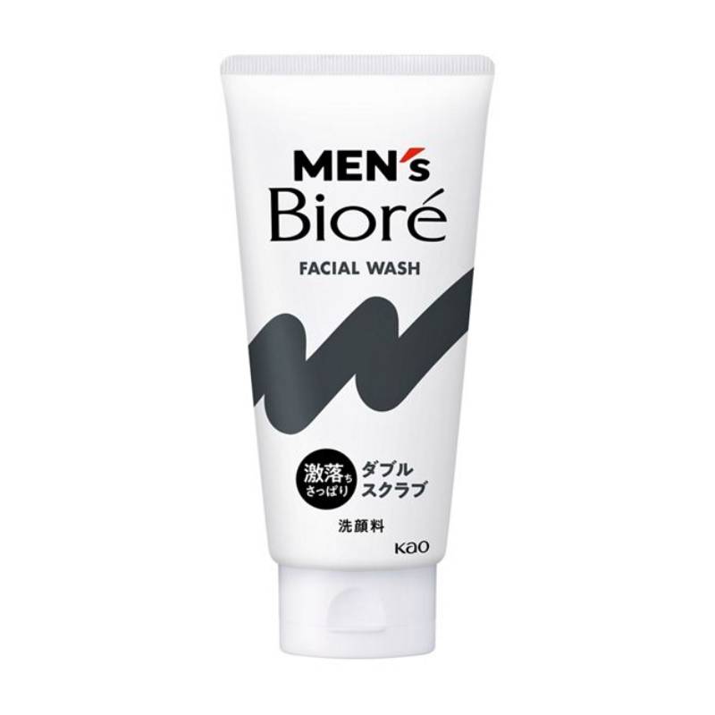 Biore 日本 男士雙效磨砂潔面乳 130g
