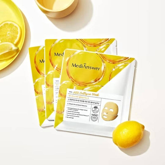 MediAnswer 韩国 维他命亮白胶原蛋白面膜 37g x 5 片