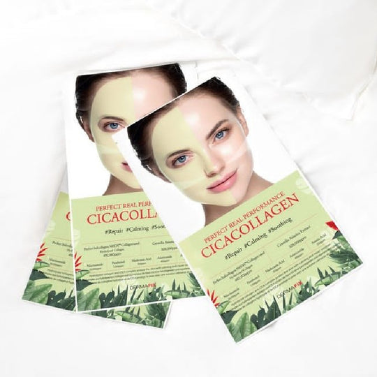 DERMAFIX Mascarilla Cica Colágeno Perfect Real Performance 23 g x 8 unidades
