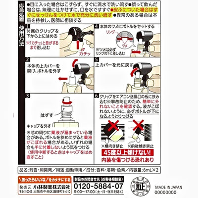 KOBAYASHI สเปรย์ปรับอากาศรถยนต์ ซาวาเดย์ โบทานิคอล (#Parfum Rose) 6 มล.