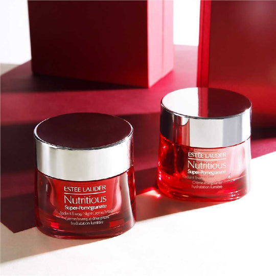 ESTEE LAUDER Nutritious Super-Pomegranate Radiant Set (Moisture Creme 50ml + Night Creme/Mask 50ml)