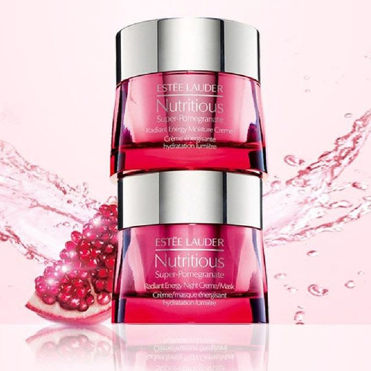 ESTEE LAUDER Nutritious Super-Pomegranate Radiant Set (Moisture Creme 50ml + Night Creme/Mask 50ml)