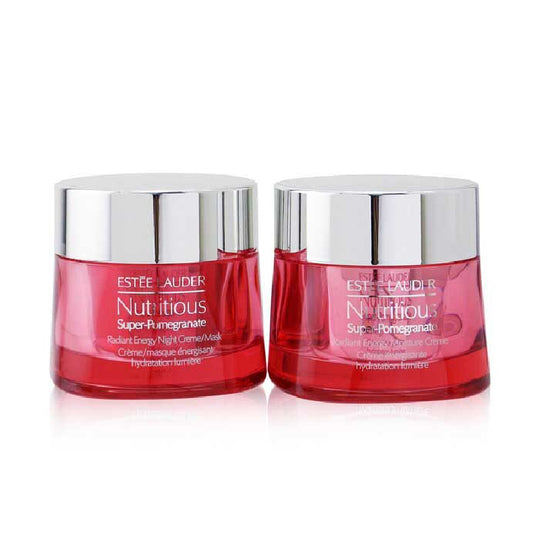 ESTEE LAUDER Nutritious Super-Pomegranate Radiant Set (Moisture Creme 50ml + Night Creme/Mask 50ml)