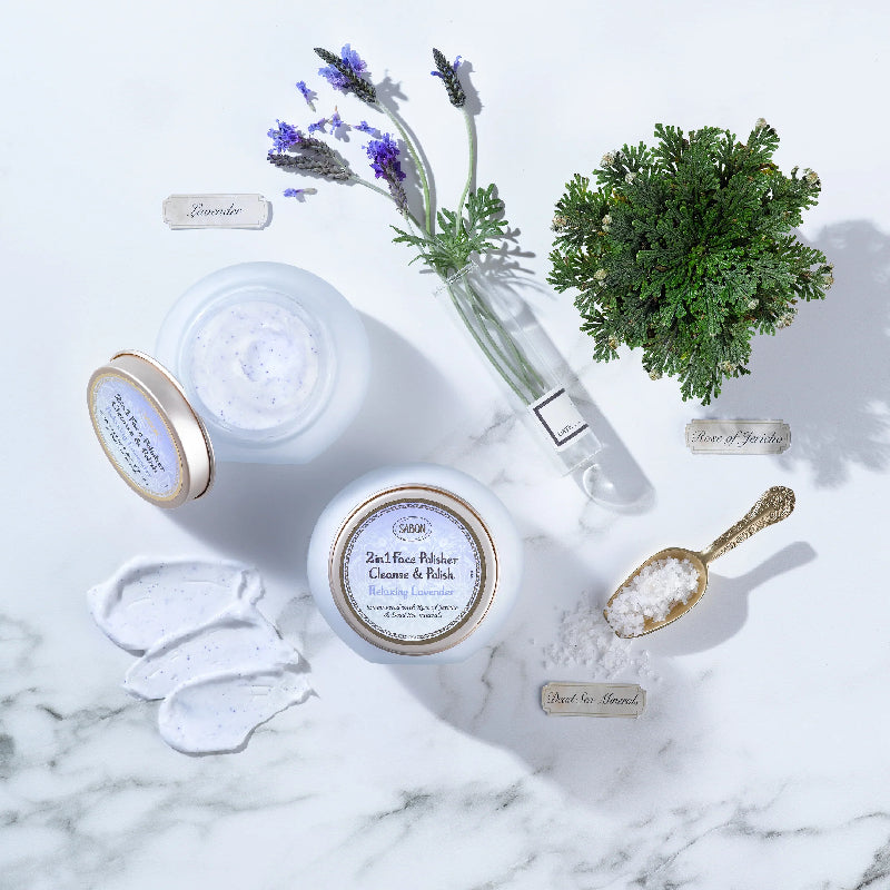 SABON 以色列 疗愈薰衣草清新莹亮 2 合 1 面部磨砂洁面霜 200ml