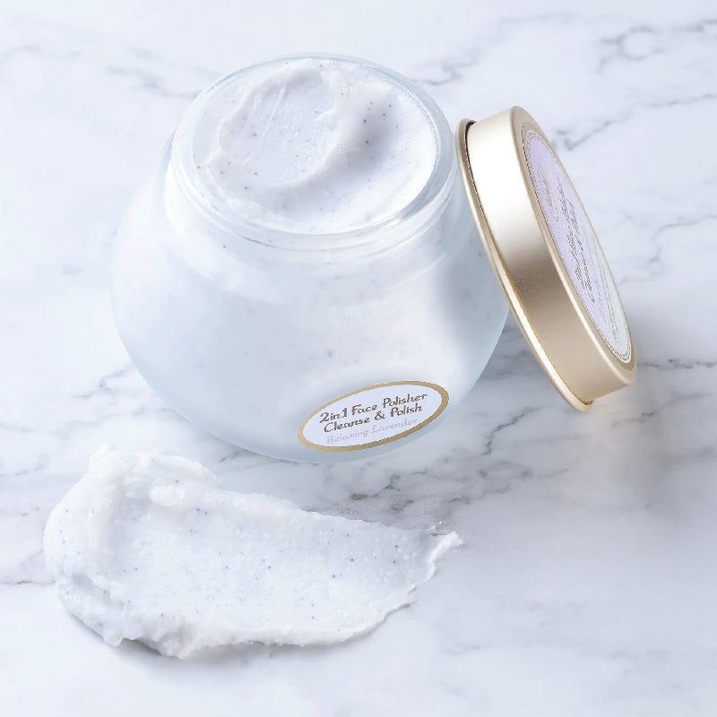 SABON 以色列 疗愈薰衣草清新莹亮 2 合 1 面部磨砂洁面霜 200ml