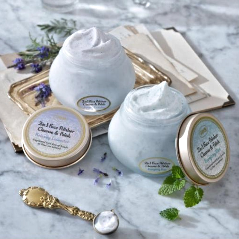 SABON 以色列 疗愈薰衣草清新莹亮 2 合 1 面部磨砂洁面霜 200ml