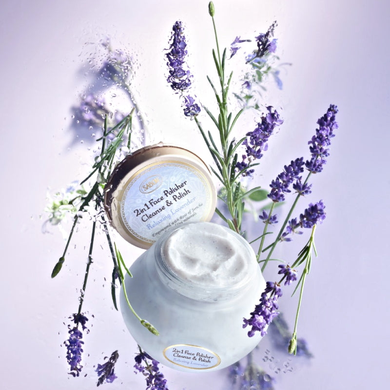 SABON 以色列 疗愈薰衣草清新莹亮 2 合 1 面部磨砂洁面霜 200ml