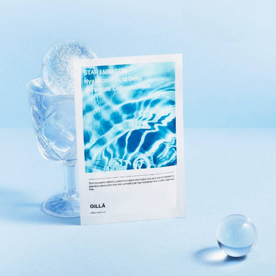 Gilla8 Star Lubason Hyaluronic Acid Deep Ceramide Collagen Mask 25ml x 10 pcs