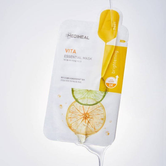 MEDIHEAL Maschera Viso Vita Active Essential Mask Sheet (Tonificante) 24ml x 10