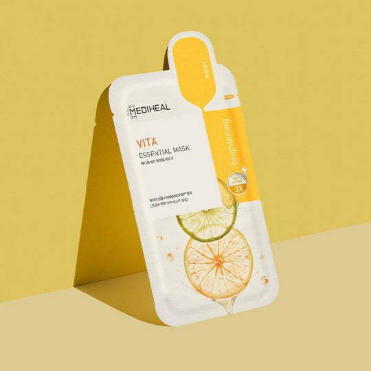 MEDIHEAL Maschera Viso Vita Active Essential Mask Sheet (Tonificante) 24ml x 10