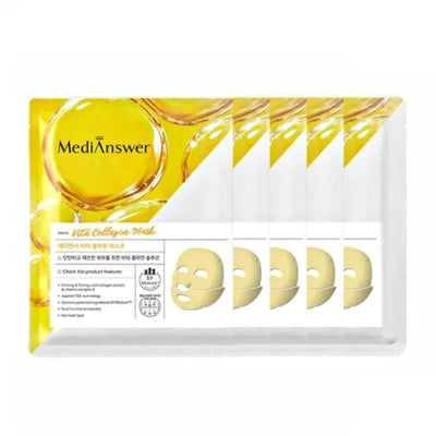 MediAnswer 韩国 维他命亮白胶原蛋白面膜 37g x 5 片