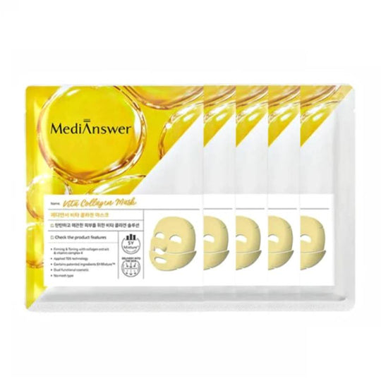 MediAnswer 韩国 维他命亮白胶原蛋白面膜 37g x 5 片
