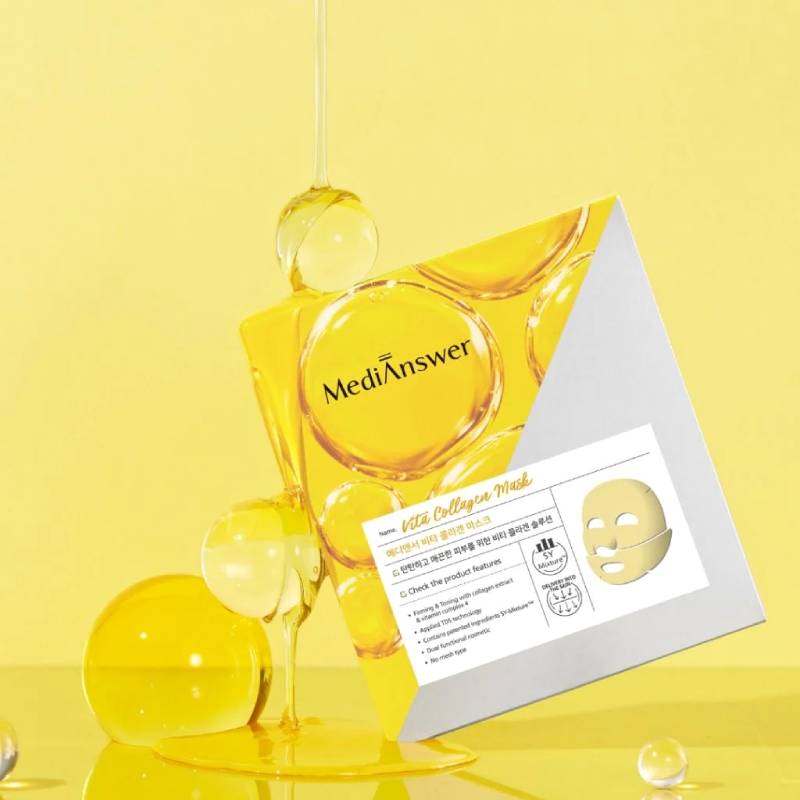 MediAnswer 韩国 维他命亮白胶原蛋白面膜 37g x 5 片
