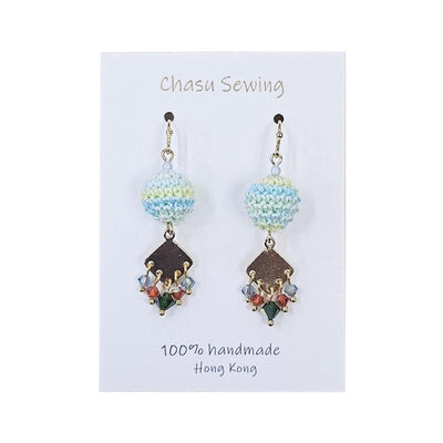 Chasu Sewing 香港 鉤織系列 水晶珠鉤針球(2 色) 1對