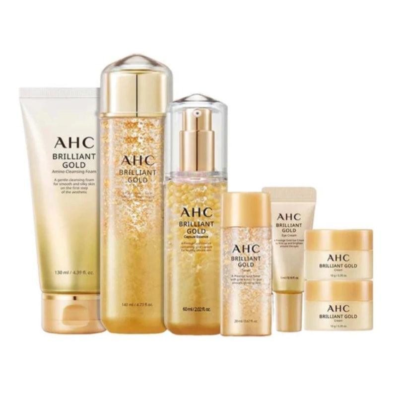 AHC Brilliant Gold Special Set Provides Skin Elasticity & Moisturizing (7 Items) - LMCHING Group Limited