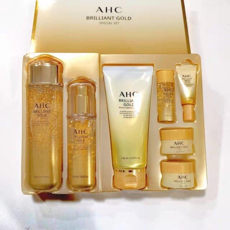 AHC Brilliant Gold Special Set Provides Skin Elasticity & Moisturizing (7 Items) - LMCHING Group Limited