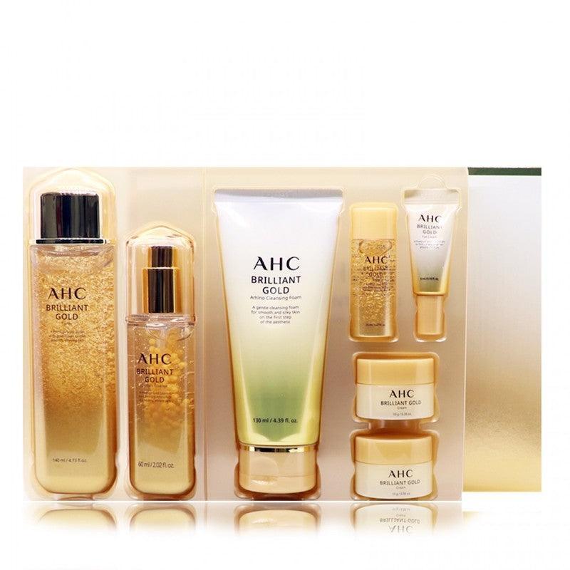 AHC Brilliant Gold Special Set Provides Skin Elasticity & Moisturizing (7 Items) - LMCHING Group Limited