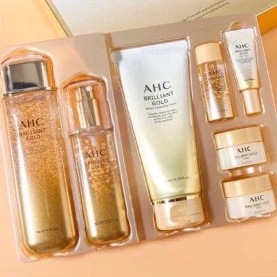 AHC Brilliant Gold Special Set Provides Skin Elasticity & Moisturizing (7 Items) - LMCHING Group Limited