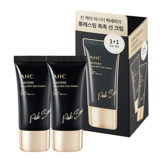 AHC Masters Aqua Rich Sun Cream SPF50+ PA++++ 30ml x 2 - LMCHING Group Limited