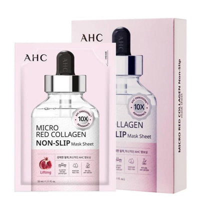 AHC Non-Slip Masque en feuille micro collagène rouge (Lifting) 33 g x 5