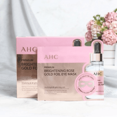 AHC Premium Brightening Rose Gold Foil Eye Mask 7ml x 5 - LMCHING Group Limited