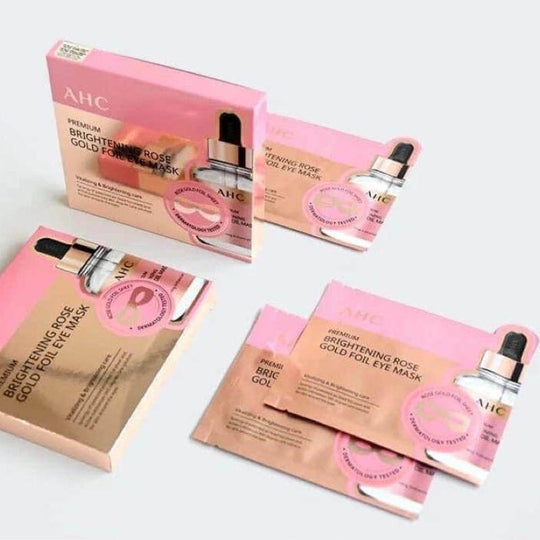 AHC Premium Brightening Rose Gold Foil Eye Mask 7ml x 5 - LMCHING Group Limited