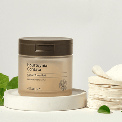 ALL NATURAL Houttuynia Cordata Cotton Toner Pad 60pcs/120ml - LMCHING Group Limited