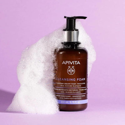 APIVITA Cleansing Creamy Foam Face and Eyes With Olive and Lavender 200ml - LMCHING Group Limited