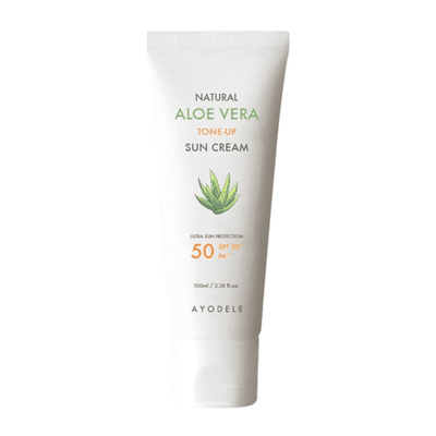 AYODELE Krim Pelindung Matahari Rona Aloe Vera Semula Jadi SPF50 PA+++ 100ml