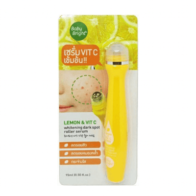 Baby Bright Roller Siero Sbiancante per Punti Neri al Limone & Vitamina C (Cicatrici dell'Acne & Macchie Rosse) 15g