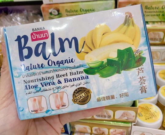 Banna Thailand Nature Organic Aloe Vera & Banana Balm (Nourishing Hand & Heel) 25g - LMCHING Group Limited