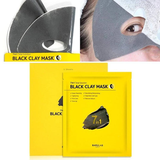 Barulab 7 in 1 Total Solution Black Clay Mask 5pcs - LMCHING Group Limited