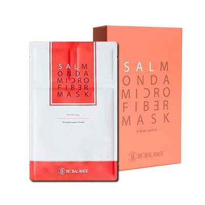 BE' BALANCE Salmon Microfiber Mask (Anti-Aging) 30g x 10