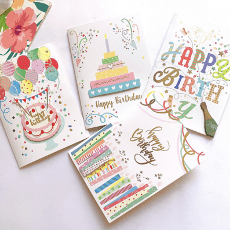 Birthday Card With Music (Champagne) 1pc - LMCHING Group Limited
