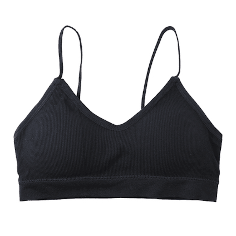 Black The Bralette Sports Bra (With Detachable Chest Pad) 1pc - LMCHING Group Limited