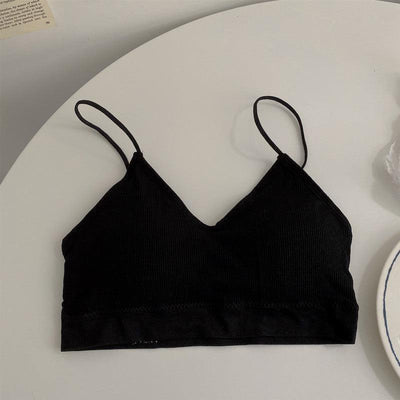 Black The Bralette Sports Bra (With Detachable Chest Pad) 1pc - LMCHING Group Limited