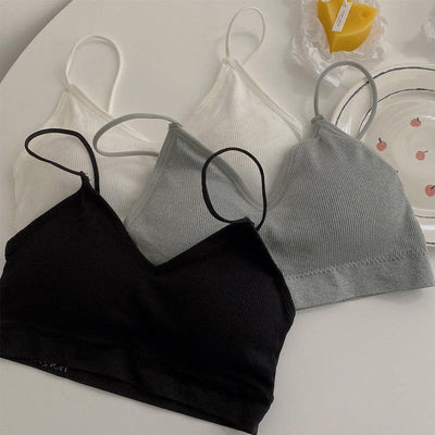 Black The Bralette Sports Bra (With Detachable Chest Pad) 1pc - LMCHING Group Limited