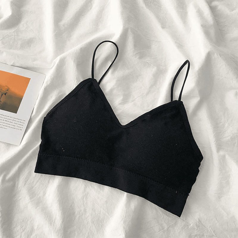 Black The Bralette Sports Bra (With Detachable Chest Pad) 1pc - LMCHING Group Limited