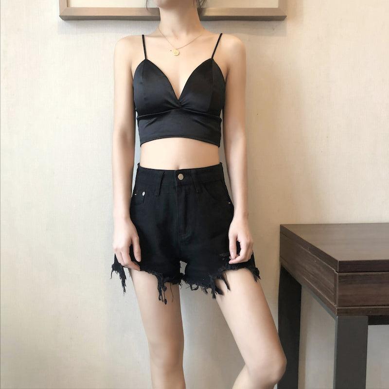 Black Tube Top Vest (With Chest Pad) 1pc - LMCHING Group Limited