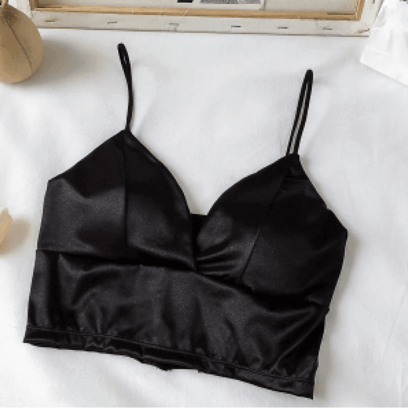 Black Tube Top Vest (With Chest Pad) 1pc - LMCHING Group Limited