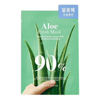 BRING GREEN Aloe 90% Soothing & Hydrating Fresh Mask 20g x 10 - LMCHING Group Limited