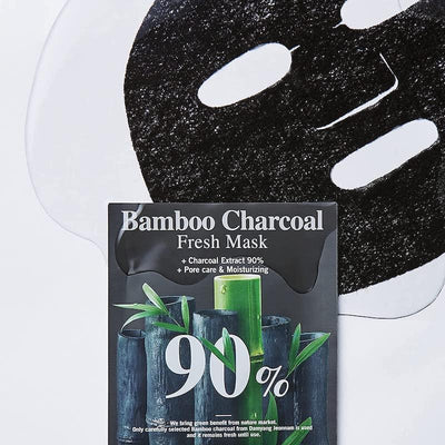 BRING GREEN Bamboo Charcoal 90% Pore Care & Moisturising Fresh Mask 20g x 10 - LMCHING Group Limited