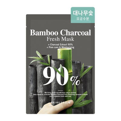 BRING GREEN Bamboo Charcoal 90% Pore Care & Moisturising Fresh Mask 20g x 10 - LMCHING Group Limited