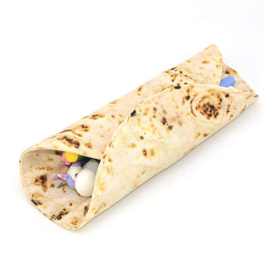 Burrito Design Roll-Up Pencil Bag 1pc