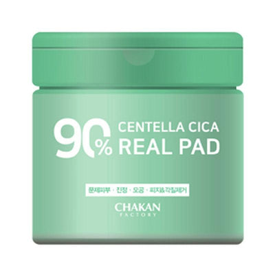 CHAKAN FACTORY Bông Tẩy Trang 90% Centella Cica Real Pad 70 Miếng/170g