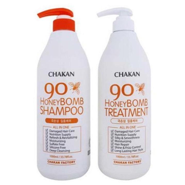 Chakan Factory 90% Honey Bomb Hair Care Set Large Size 1000ml x 2 bottles - LMCHING Group Limited