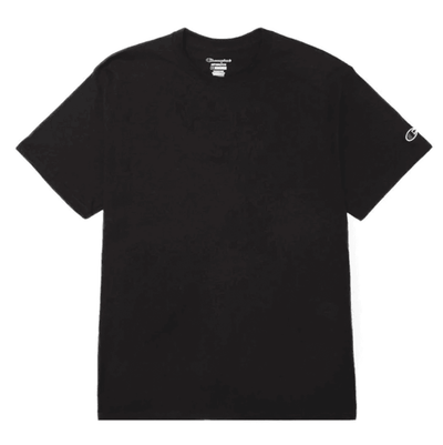 Champion Черная футболка с коротким рукавом T425 Plain (корейская версия) 1шт