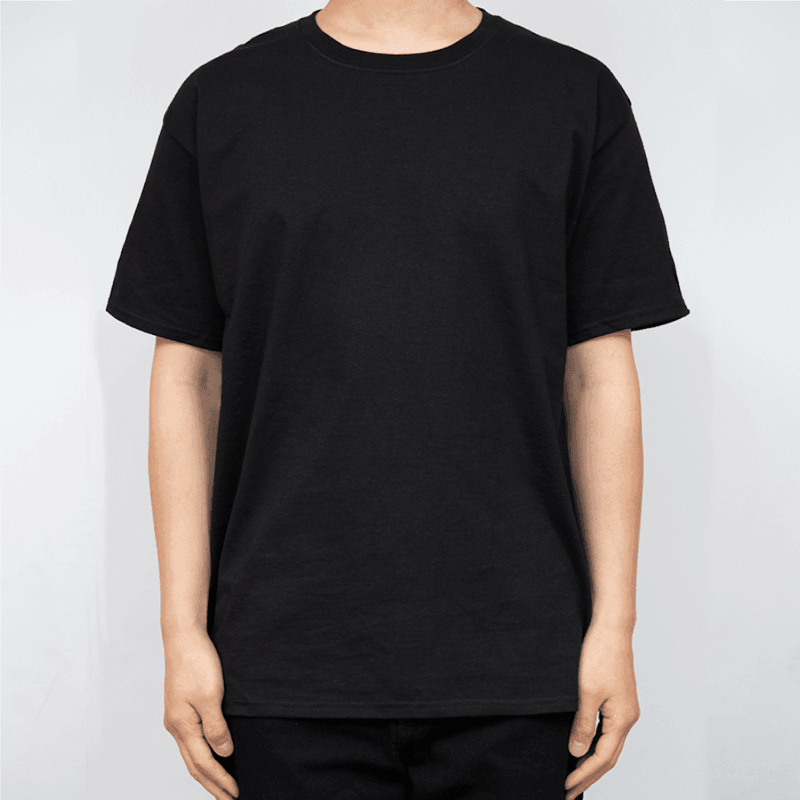 Champion Black T425 Plain Short-Sleeve T-Shirt (Korean Version) 1pc - LMCHING Group Limited