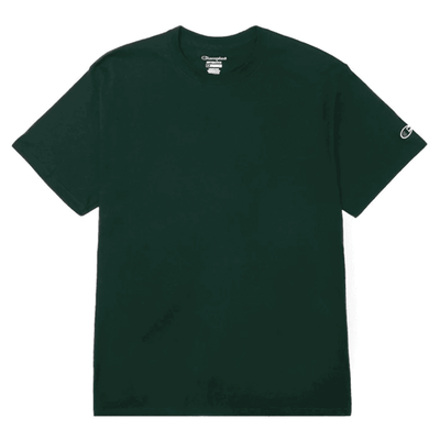 Champion Vert foncé T425 T-Shirt uni à manches courtes (Version coréenne) 1 unité